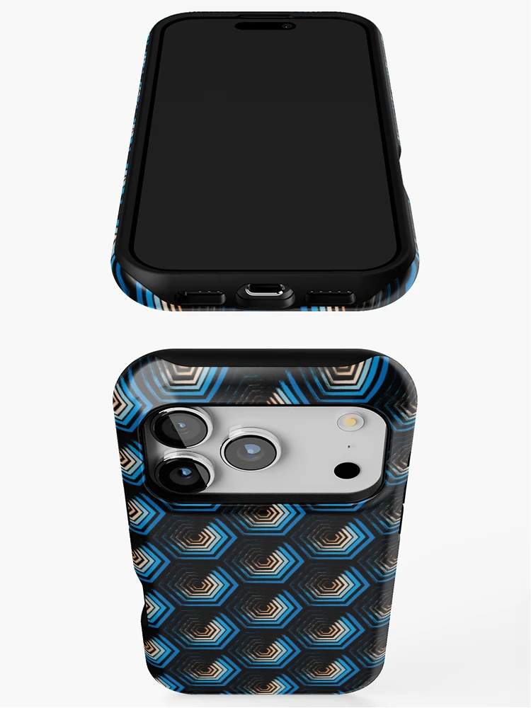 Thumbnail 3 of 4, iPhone Case, Hexagonal Pattern designed and sold by PatternDesign01.