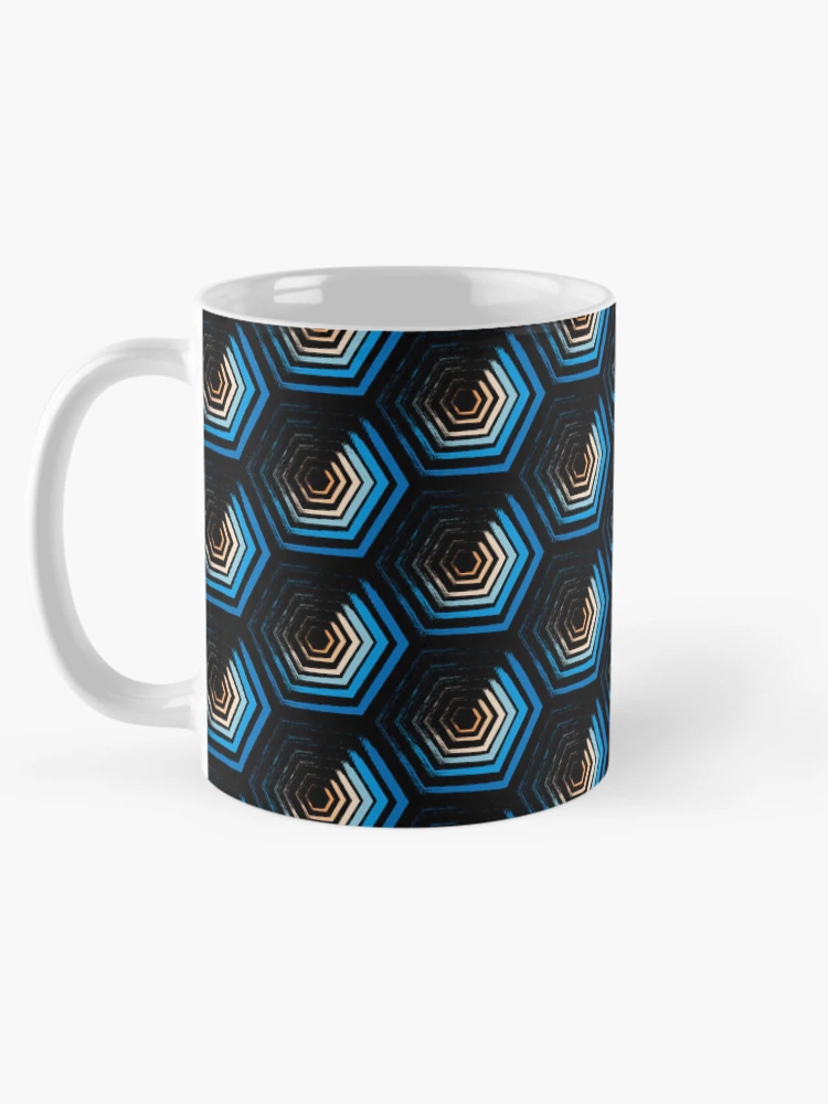 Thumbnail 5 of 6, Coffee Mug, Hexagonal Pattern designed and sold by PatternDesign01.