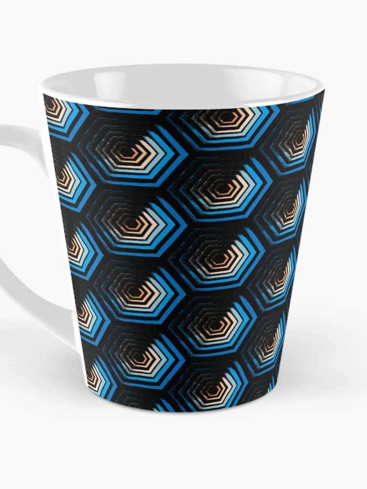 Thumbnail 3 of 4, Coffee Mug, Hexagonal Pattern designed and sold by PatternDesign01.