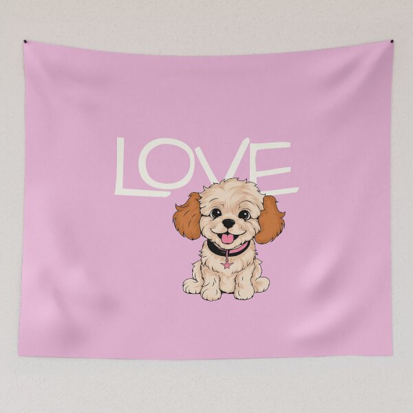 Item preview, Simply Love Puppy Cockapoo – Cute Fluffy Dog designed and sold by Teacuppupdesign.
