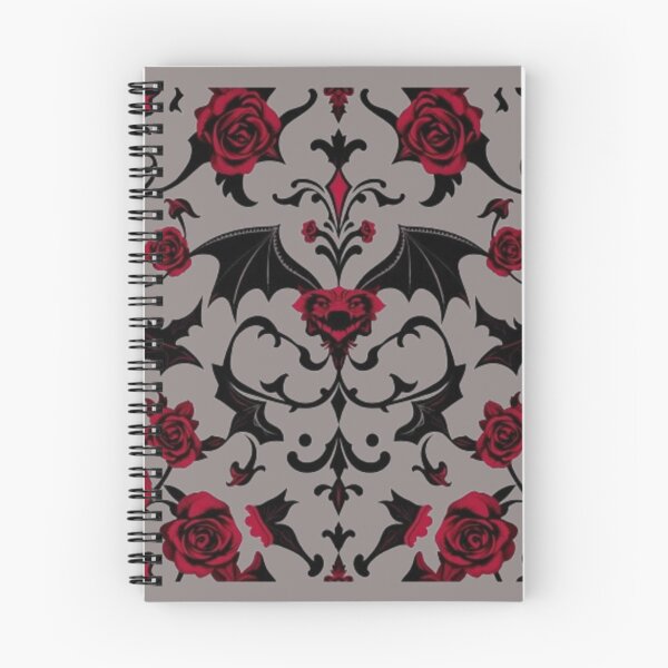 Item preview, Gothic Rose Bat Damask Pattern Dark Vampire Decor designed and sold by LIVE_FREE.