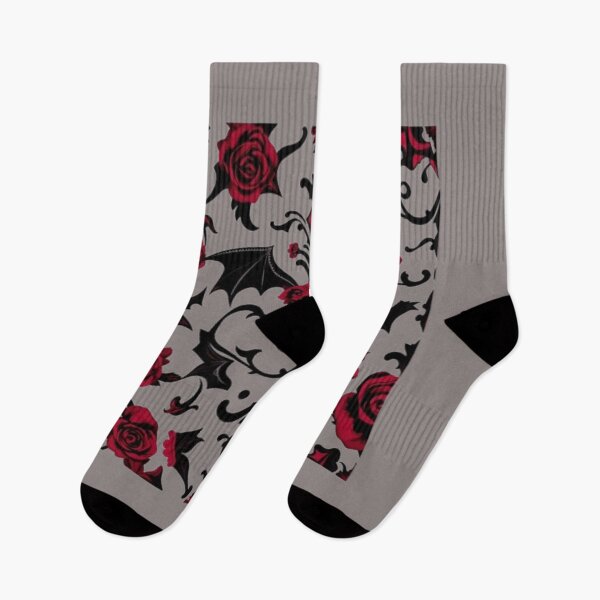 Item preview, Gothic Rose Bat Damask Pattern Dark Vampire Decor designed and sold by LIVE_FREE.