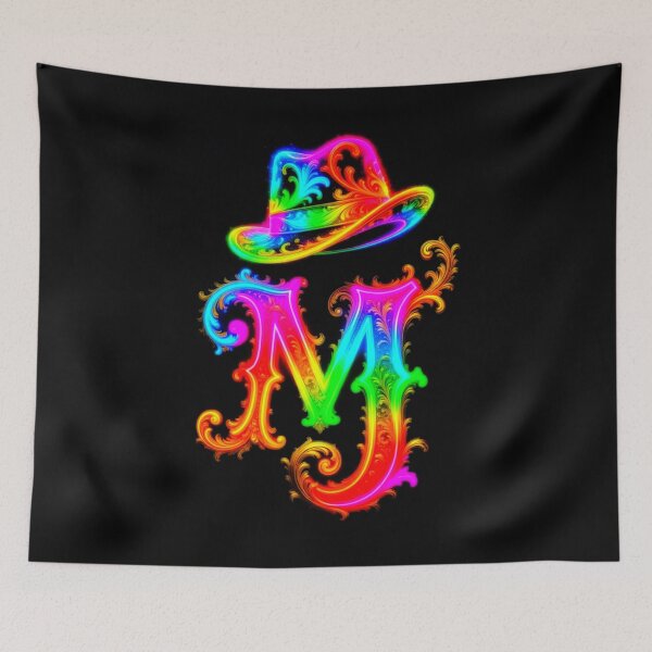 Item preview, MJ Dance King Ornate Neon Fedora Magical Art designed and sold by ExploreAura Studio.