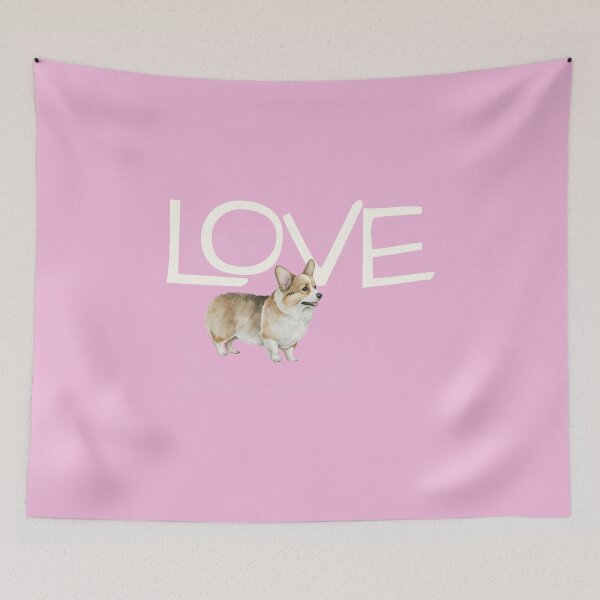 Item preview, Simply Love  Corgi – Cute Cartoon Corgi Dog Illustration designed and sold by Teacuppupdesign.