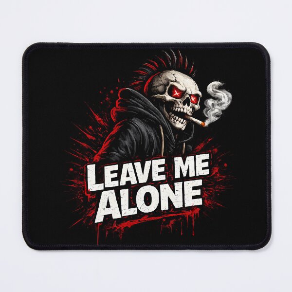 Item preview, Leave Me Alone Punk Skull designed and sold by Cat-butt-shirts.