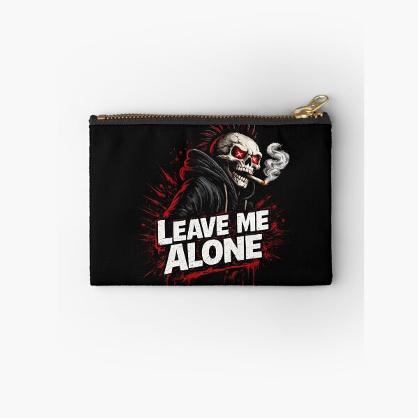Item preview, Leave Me Alone Punk Skull designed and sold by Cat-butt-shirts.
