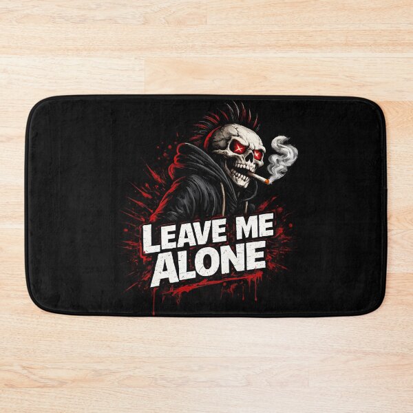 Item preview, Leave Me Alone Punk Skull designed and sold by Cat-butt-shirts.
