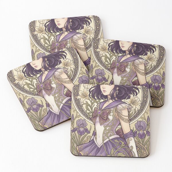Item preview, Sailor Saturn Mucha Style designed and sold by Solace Sparkles.
