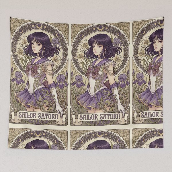 Item preview, Sailor Saturn Mucha Style designed and sold by Solace Sparkles.