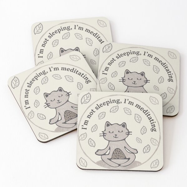 Item preview, I’m not sleeping, I’m meditating designed and sold by Mimi Huang.
