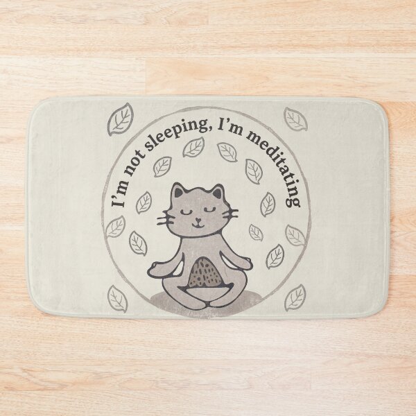 Item preview, I’m not sleeping, I’m meditating designed and sold by Mimi Huang.