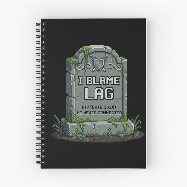 Item preview, I Blame Lag - Retro Gamer Tombstone Pixel Art designed and sold by artistastshirt.