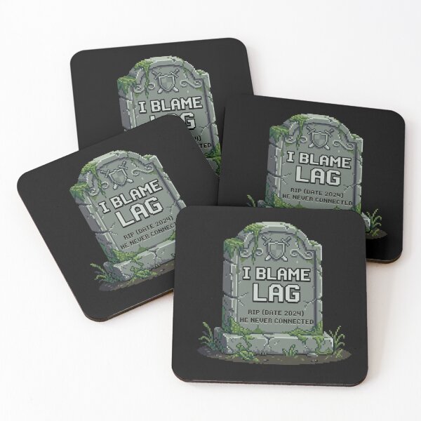 Item preview, I Blame Lag - Retro Gamer Tombstone Pixel Art designed and sold by artistastshirt.