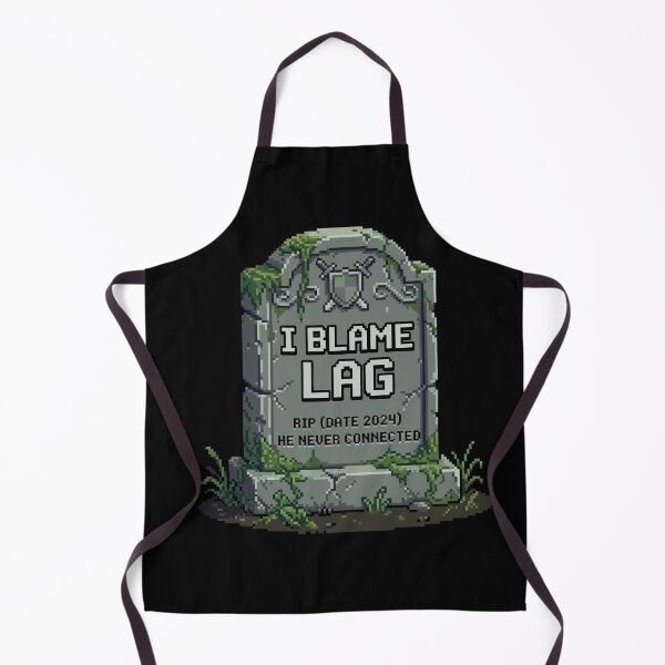 Item preview, I Blame Lag - Retro Gamer Tombstone Pixel Art designed and sold by artistastshirt.