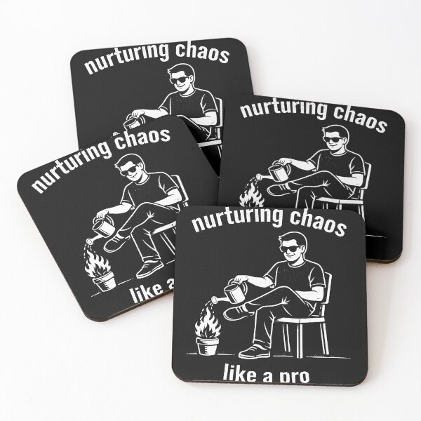 Item preview, Nurturing Chaos Like a Pro Dark Humor designed and sold by apex.vibe.