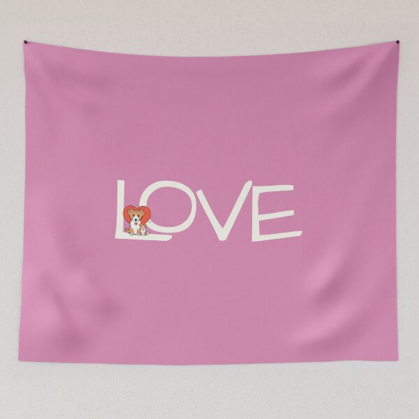 Item preview, Simply LOVE Dogs – Cute Parent & Puppy Illustration With Heart designed and sold by Teacuppupdesign.
