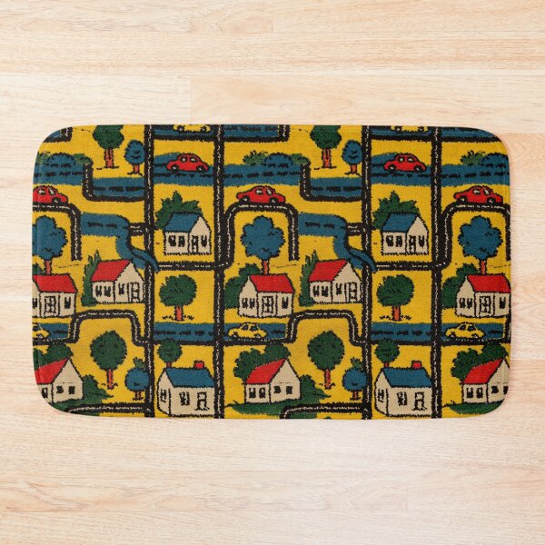 Item preview, Bright Yellow Winding Roads Town Pattern designed and sold by Piotrek0001.