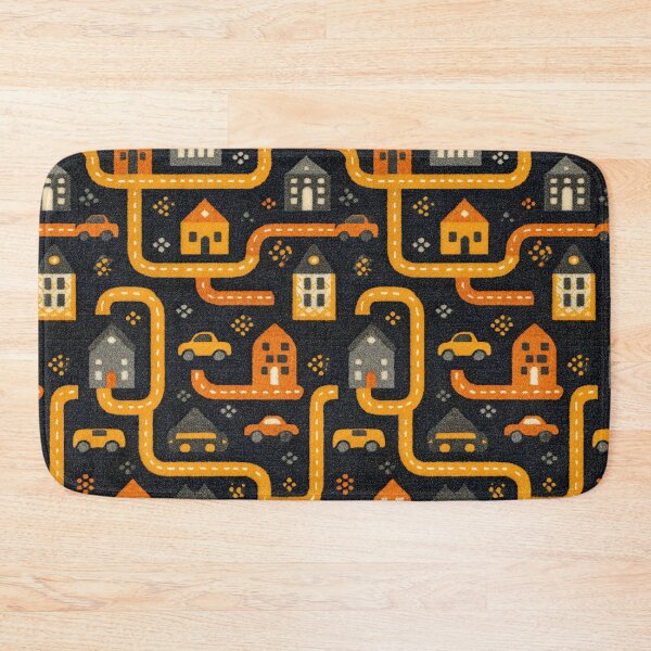 Item preview, Dark Cityscape with Bright Yellow Roads Pattern designed and sold by Piotrek0001.