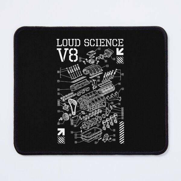 Item preview, Car Engine Block V8 Loud Science Automobile Diagram Cars designed and sold by GrandeDuc.