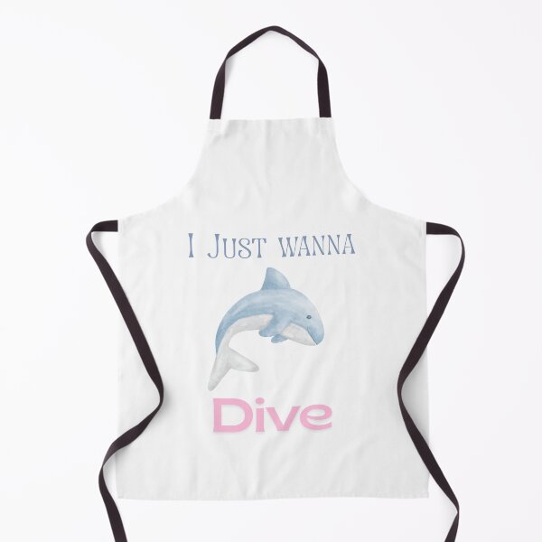 Item preview, I Just Wanna Dive” Cute Dolphin Design designed and sold by Sberry8888.