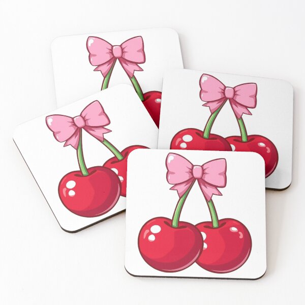 Item preview, Cute Cherry Sticker Red Aesthetic Glossy Vinyl designed and sold by nishaaa2111.