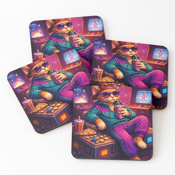 Item preview, Cool Cat in Arcade designed and sold by nelsonforge.