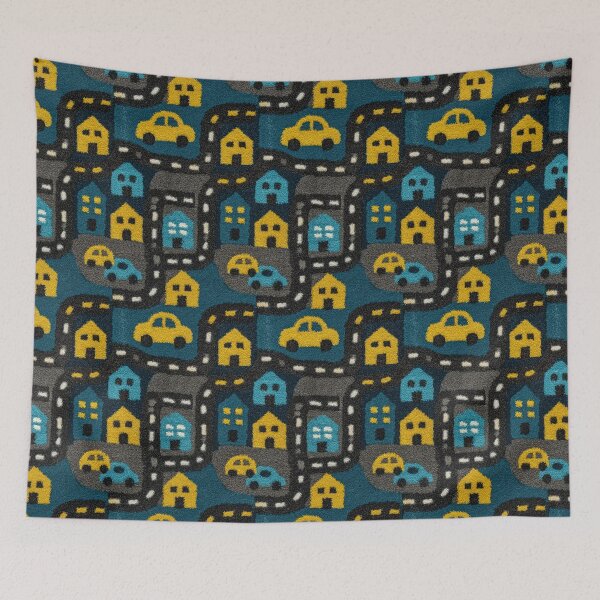 Item preview, Dark Urban City Block Map Pattern designed and sold by Piotrek0001.
