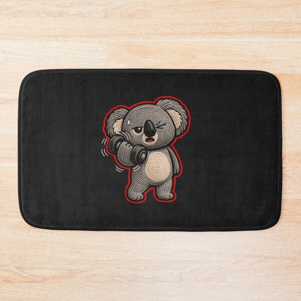 Item preview, Cute Gym Workout Koala Lifting Dumbbell – Fitness Motivation Aesthetic Design designed and sold by ColorSplash123.