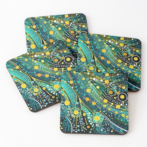 Item preview, Aboriginal Inspired Dot Art - Underwater Organisms designed and sold by GrinGalore.