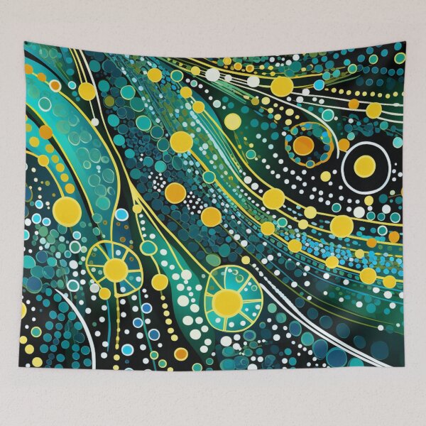 Item preview, Aboriginal Inspired Dot Art - Underwater Organisms designed and sold by GrinGalore.