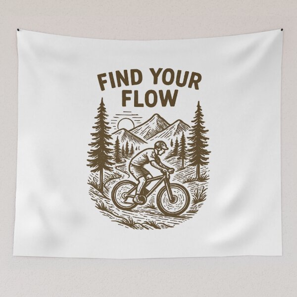 Item preview, Find Your Flow – Vintage MTB mountain bike designed and sold by Pineapple-Tree.