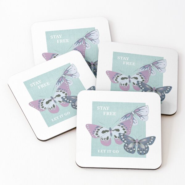 Item preview, stay free, let it go // retro aesthetic butterfly design designed and sold by zlivy.