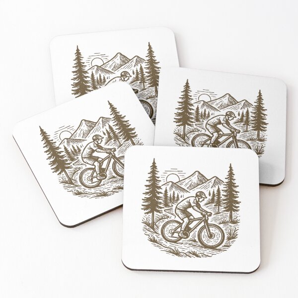 Item preview, Mountain bike flow: vintage MTB design mountains designed and sold by Pineapple-Tree.