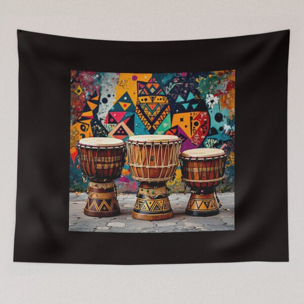 Item preview, Sacred Rhythm Meets Art: Afro-Brazilian Atabaque Drums #5 designed and sold by Helios Be. Lavsh.