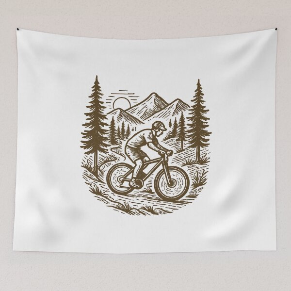 Item preview, Mountain bike flow: vintage MTB design mountains designed and sold by Pineapple-Tree.