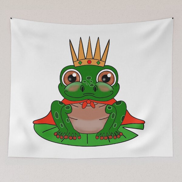 Item preview, Funny Frog King  designed and sold by Sartoris Art.