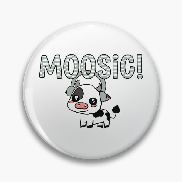 Item preview, Cute Cow Music Pun – MOOsic! Funny Animal Design designed and sold by ForcePrint.