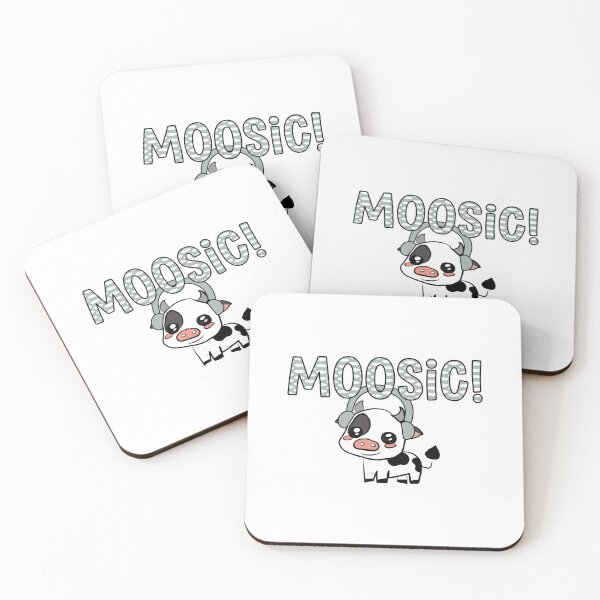 Item preview, Cute Cow Music Pun – MOOsic! Funny Animal Design designed and sold by ForcePrint.
