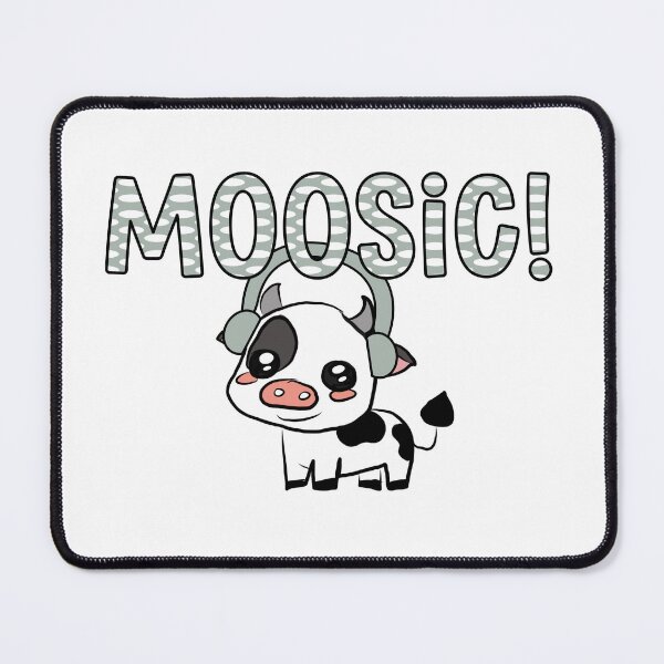 Item preview, Cute Cow Music Pun – MOOsic! Funny Animal Design designed and sold by ForcePrint.