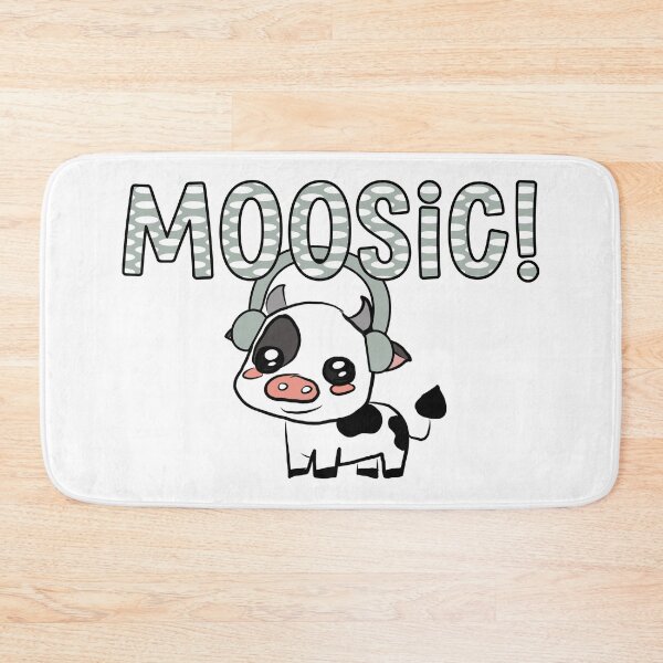 Item preview, Cute Cow Music Pun – MOOsic! Funny Animal Design designed and sold by ForcePrint.