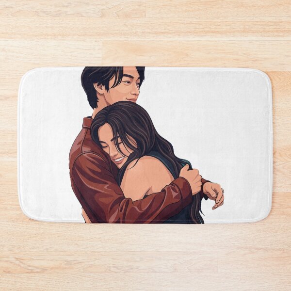 Item preview, XO Kitty – Kitty & Min Ho Hug Illustration | K-Drama Romance Aesthetic Art designed and sold by Fandom Universe.