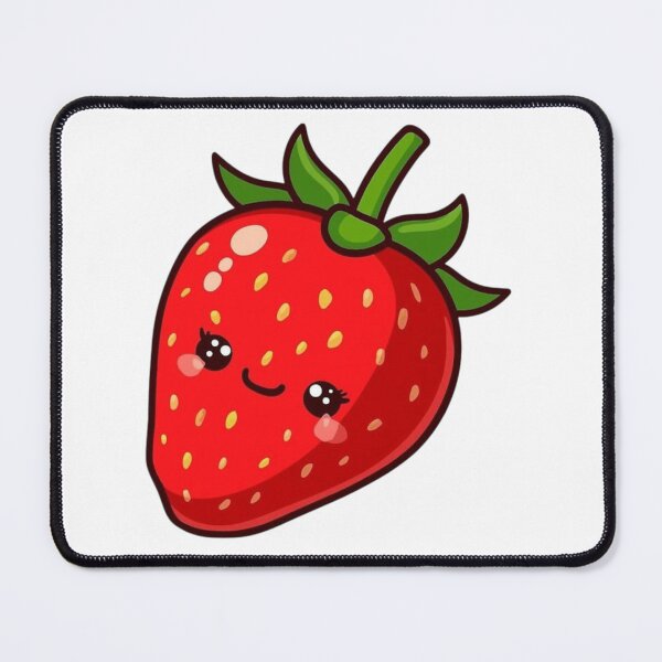 Item preview, Cute Strawberry Sticker Red Aesthetic Kawaii Vinyl designed and sold by nishaaa2111.