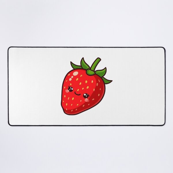 Item preview, Cute Strawberry Sticker Red Aesthetic Kawaii Vinyl designed and sold by nishaaa2111.
