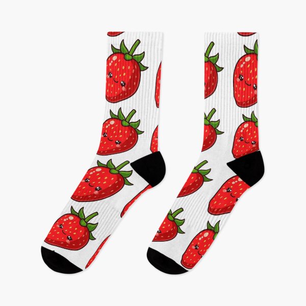 Item preview, Cute Strawberry Sticker Red Aesthetic Kawaii Vinyl designed and sold by nishaaa2111.