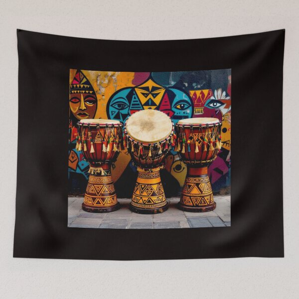 Item preview, Sacred Rhythm Meets Art: Afro-Brazilian Atabaque Drums #6 designed and sold by Helios Be. Lavsh.