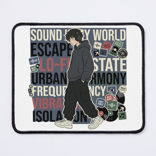 Item preview, Sound World Escape - Lo-Fi Urban Harmony Illustration designed and sold by  ELG-Design.