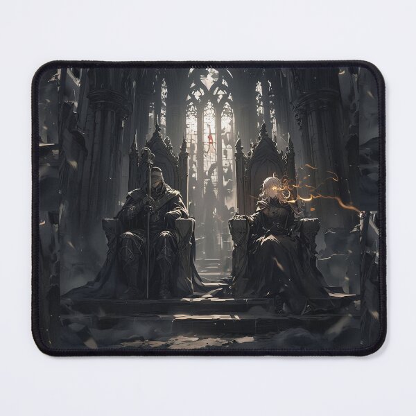 Item preview, Sovereigns of the Abyss: Dark Fantasy Anime Royal Couple Ruling a Ruined Gothic Kingdom designed and sold by MouradStudio.