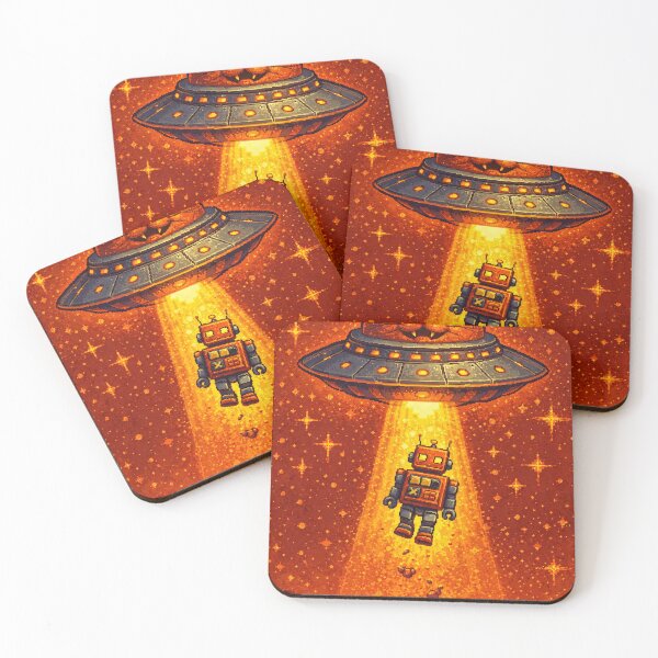 Item preview, Cat UFO Abduction Scene designed and sold by nelsonforge.