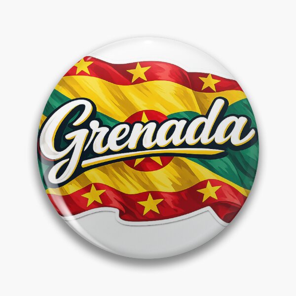 Item preview, Grenada Flag Waving Design – Caribbean National Pride Graphic, Grenadian Heritage Artwork, Travel & Culture Gift designed and sold by GarnerSupplyCo.