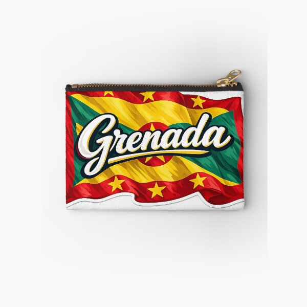 Item preview, Grenada Flag Waving Design – Caribbean National Pride Graphic, Grenadian Heritage Artwork, Travel & Culture Gift designed and sold by GarnerSupplyCo.